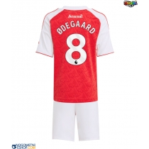 Otroški Nogometni dresi Arsenal Martin Odegaard #8 Domači 2025-26 Kratek Rokav (+ Kratke hlače)